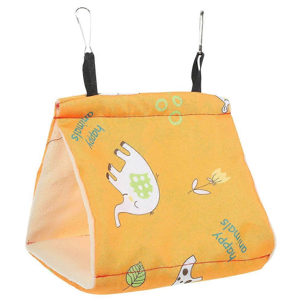 Cozy Warm Hammock Tent for Parrots, Parakeets & Cockatiels – Durable, Tear Resistant Bird Bed with Bright Hanging Decoration for Winter Comfort