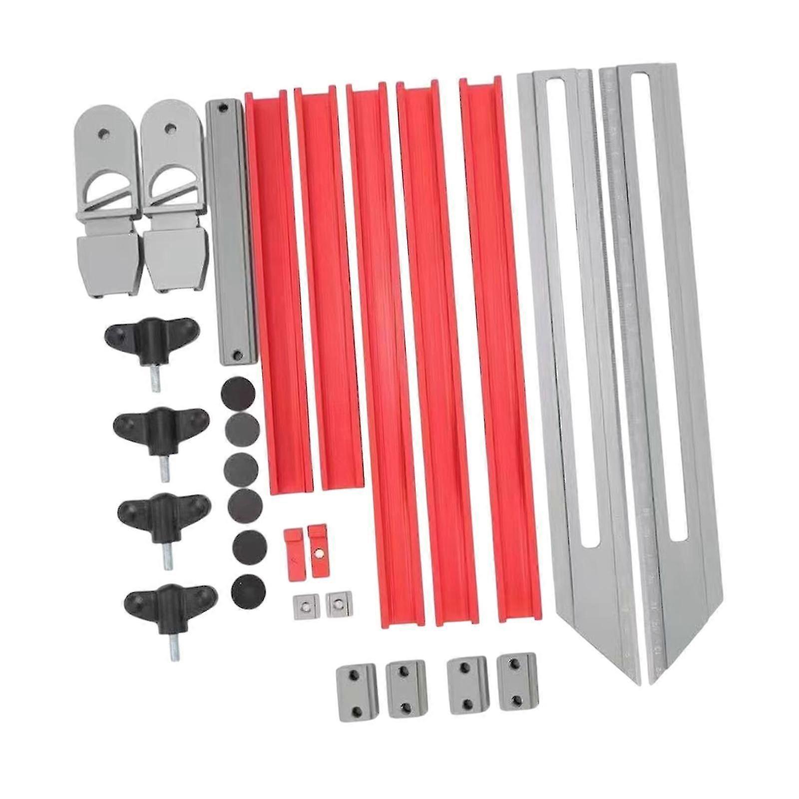Stair Tread Template Tool and Shelf Scribe Tool for Cutting Floors and Drywall Risers, Ideal for Craftsmanship