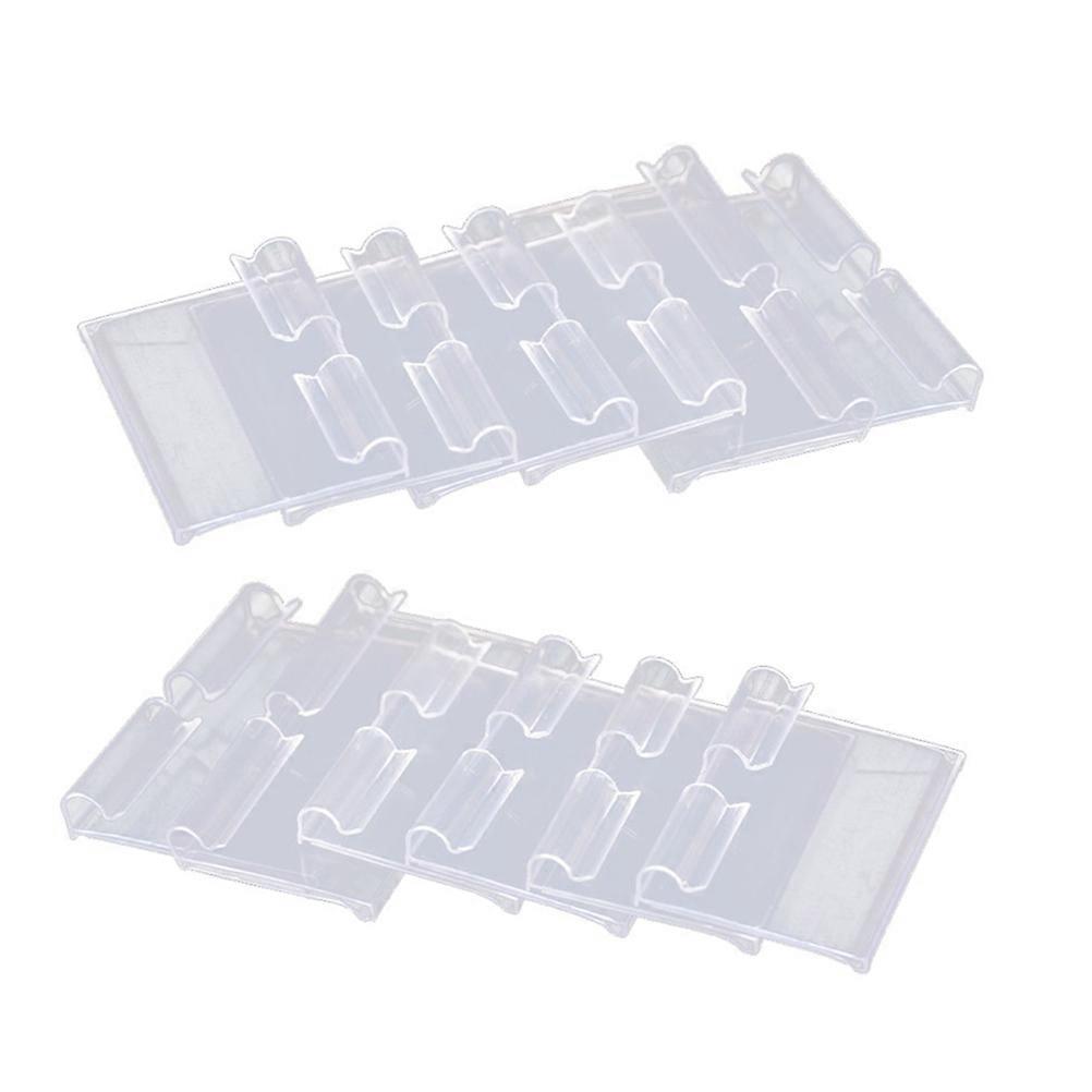 Retail Store Supplies Rectangle PVC Price Tag for Business Managers Shelf Tag Holder Clear Visibility 50Pcs