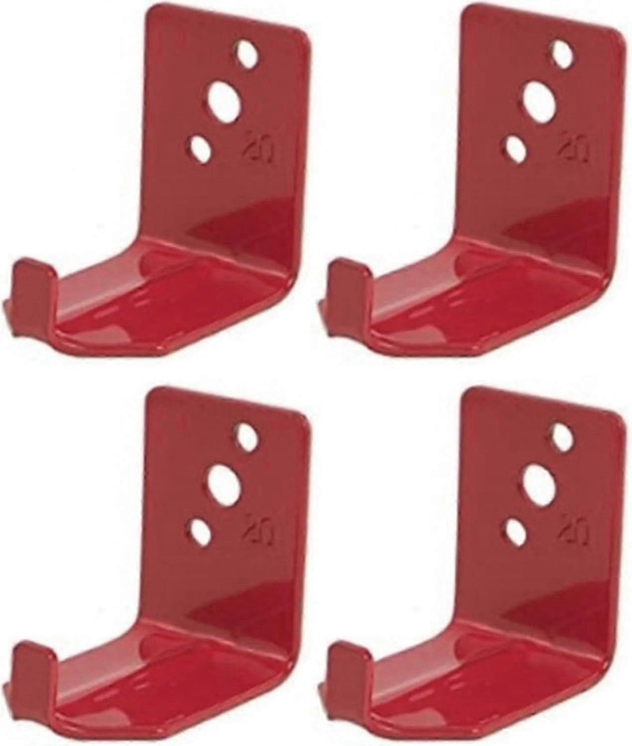 4個消火器マウントブラケット - 粉末化学薬品および水消火器用のユニバーサルウォールフックホルダー