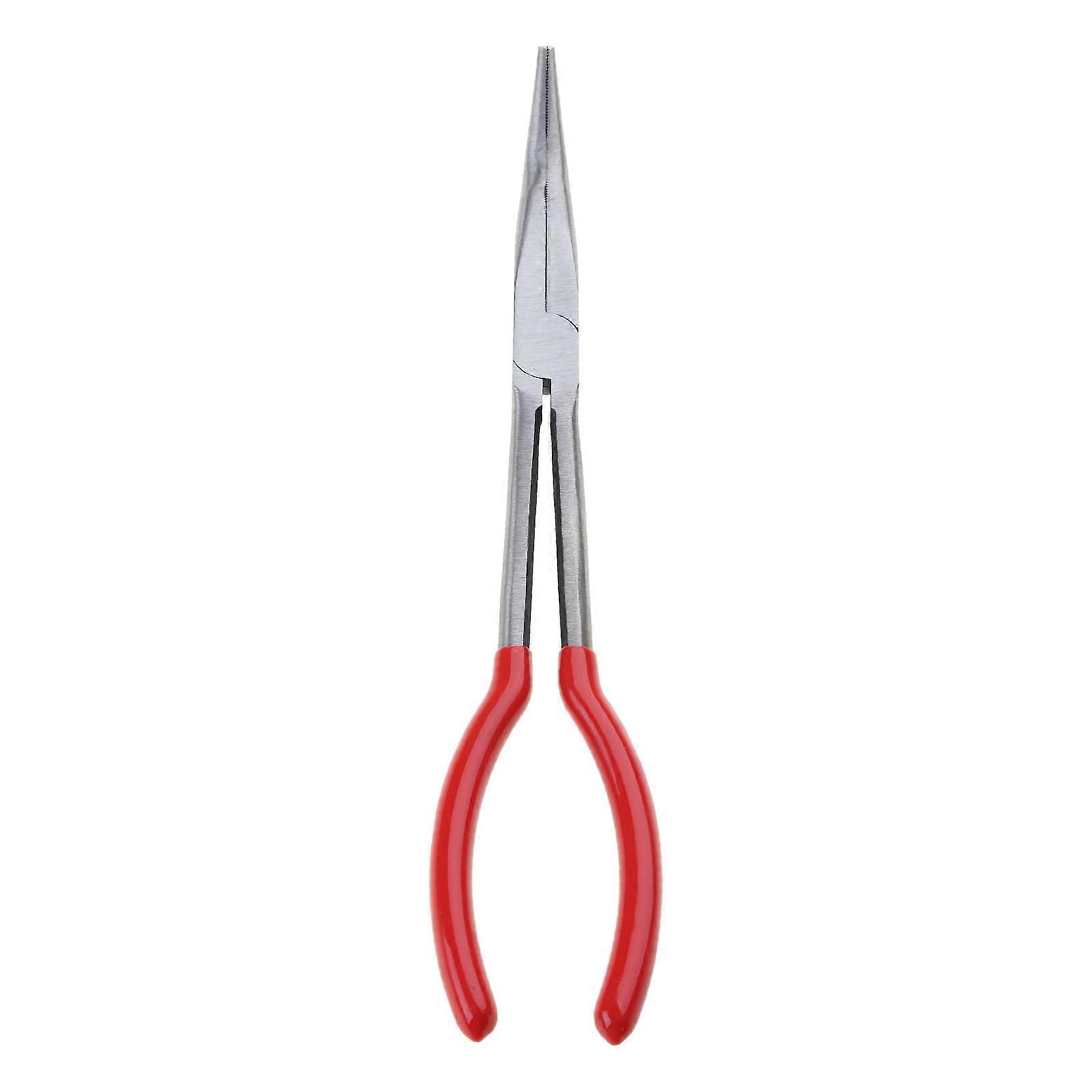 Crucible Tongs With Round And Bent Jaws, 45-Degree Angled Tips, Gold And Silver Finish, Melting Dish Clamp Model 1