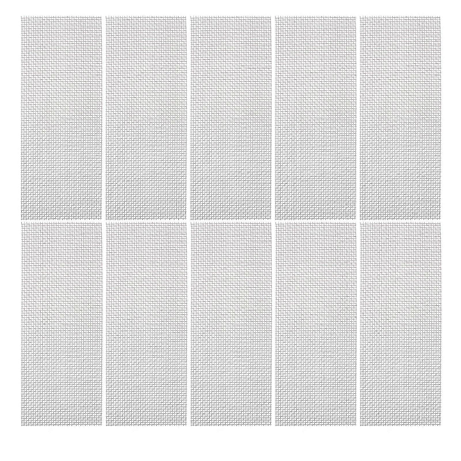 Aquarium Moos Teppich Silber 19,00 x 7,50 x 0,20 cm Aquarium Safe Mesh Dekoratives Moos Netz 10 Stück