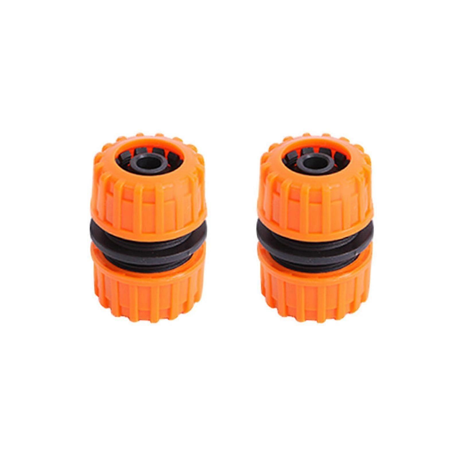 2Pcs Garden Hose Connector Fitting Set Hose Quick End Connector Water Tap Hose Connector Threaded Tap Connector