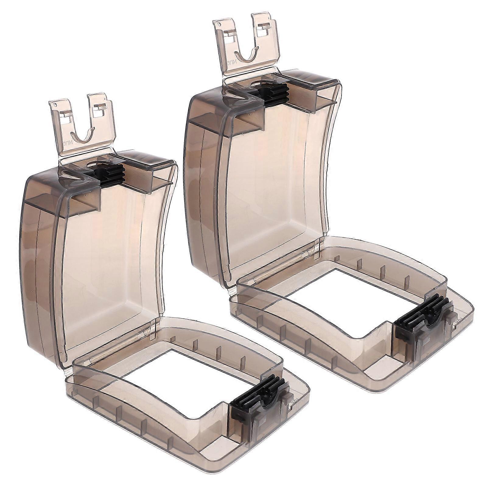 Outdoor Socket Protectors   Dustproof Transparent Covers for Switch Sockets, 2 Sets for Home and Garden Use