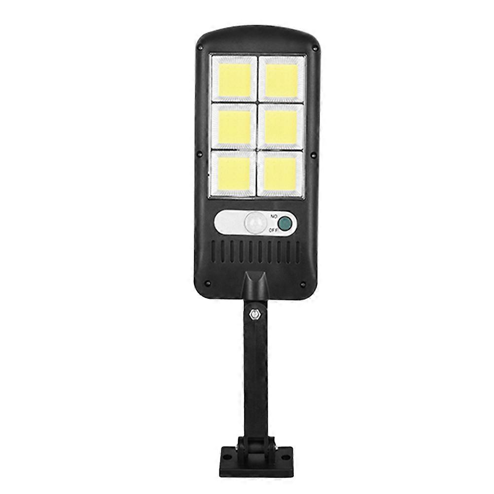 Motion Sensor Solar Power Courtyard Lamp for Daily Use 21.6x6x6cm Black Simple Design 1Pack