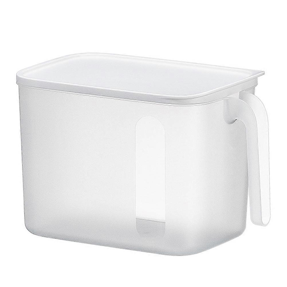Kitchen Storage Box Lid Sealing Food Storage Container White 32x21cm For Home Use 1Pack