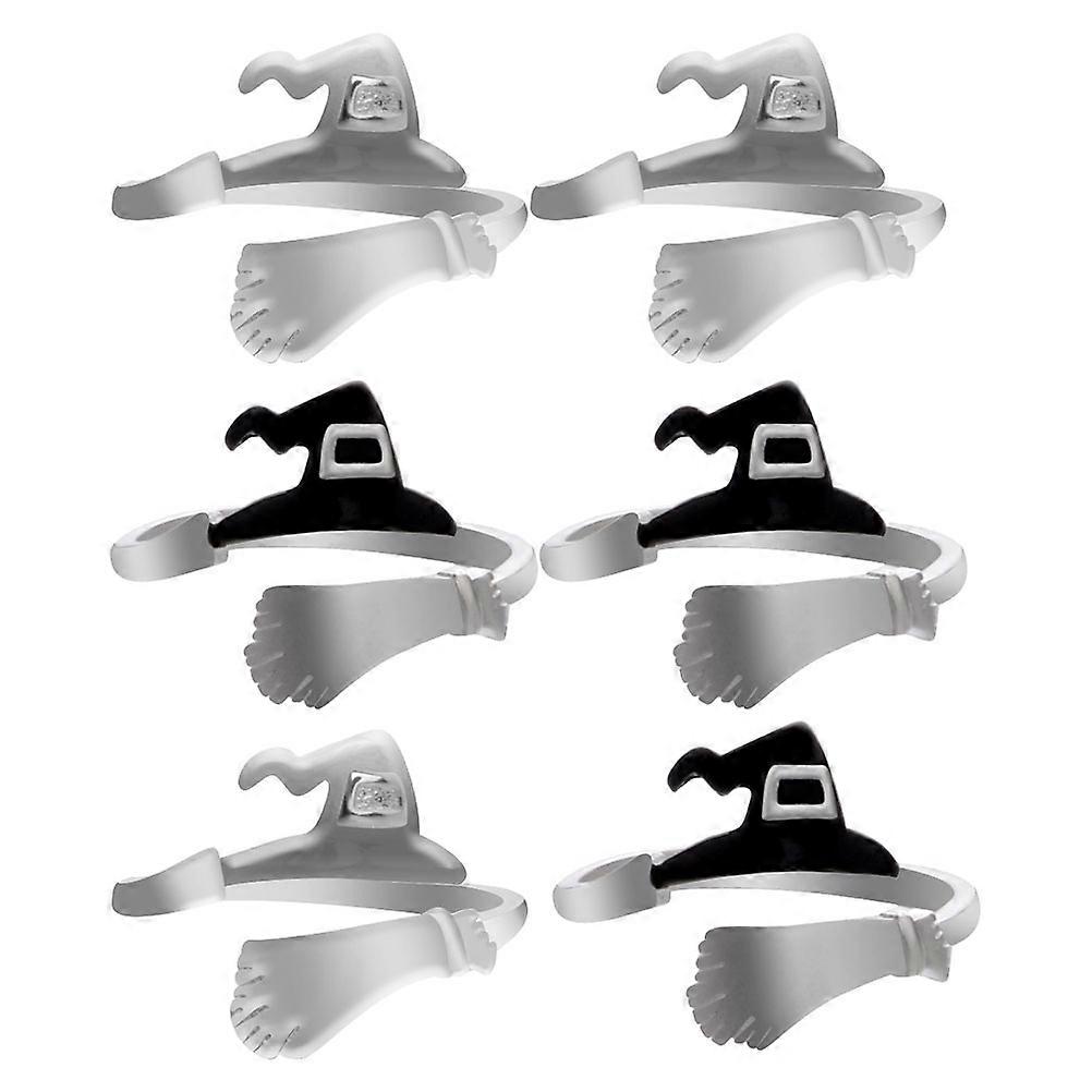 Witch Hat Shaped Halloween Costume Accessories Stress 6Pcs