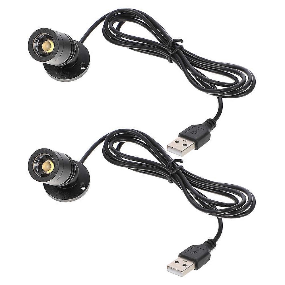 Small Spotlight Indoor Led Mini Cabinet Lamp For Retail Environment Adjustable Lighting Angle 2Pcs