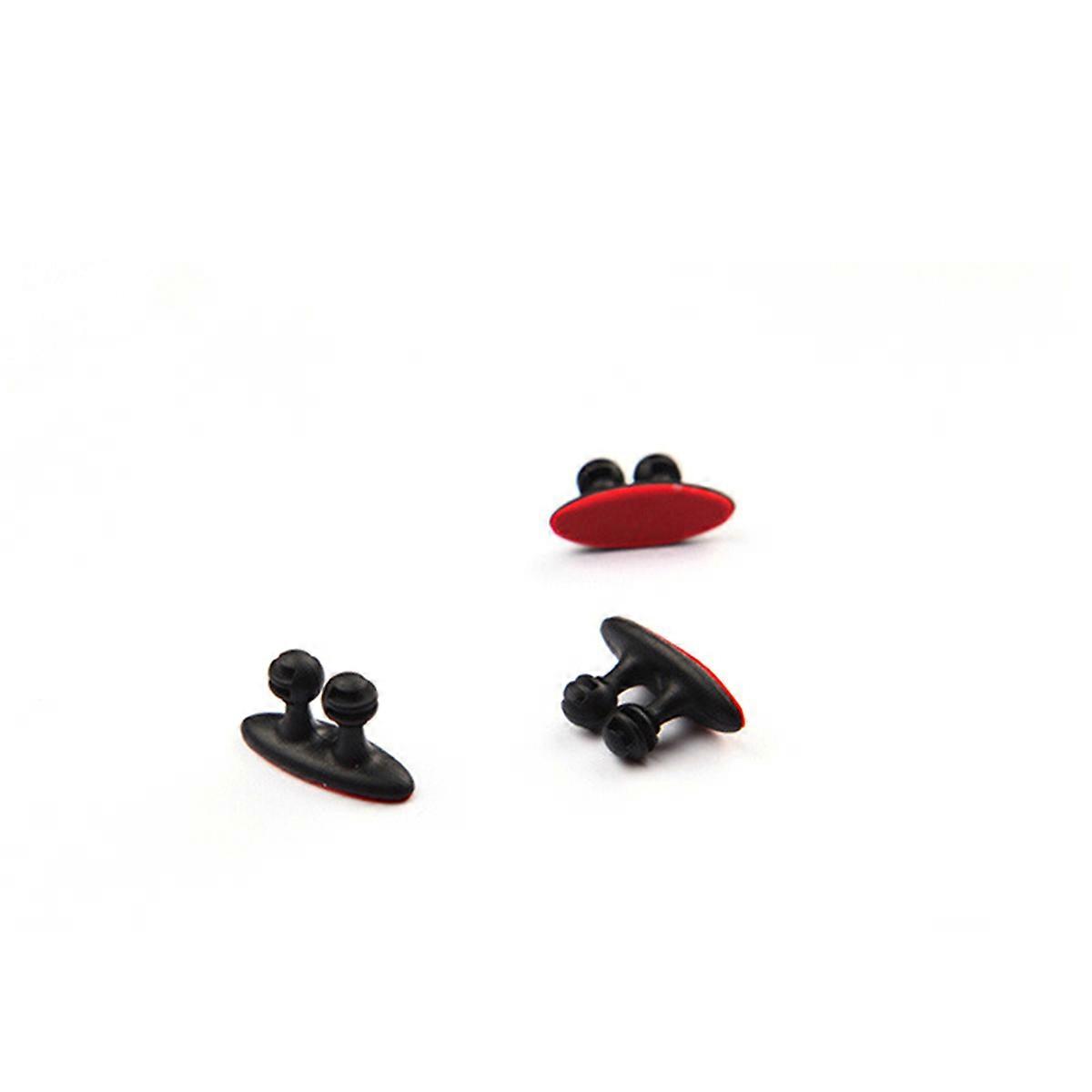 Car Wire Cord Clip Cable Fixation Clamp Compact Design For Vehicle Use Black 8Pcs
