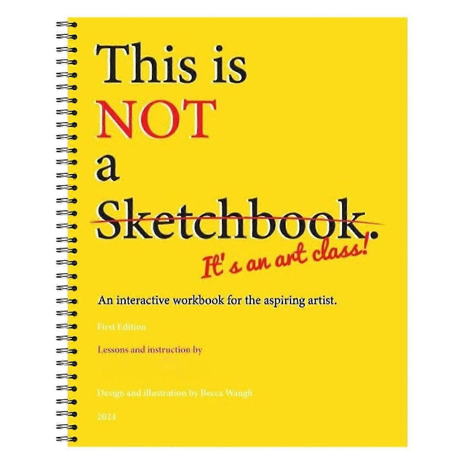 Drawing Book with Lined Blank Pages for Kids Adults an Interactive Workbook for Sketching Writing Painting