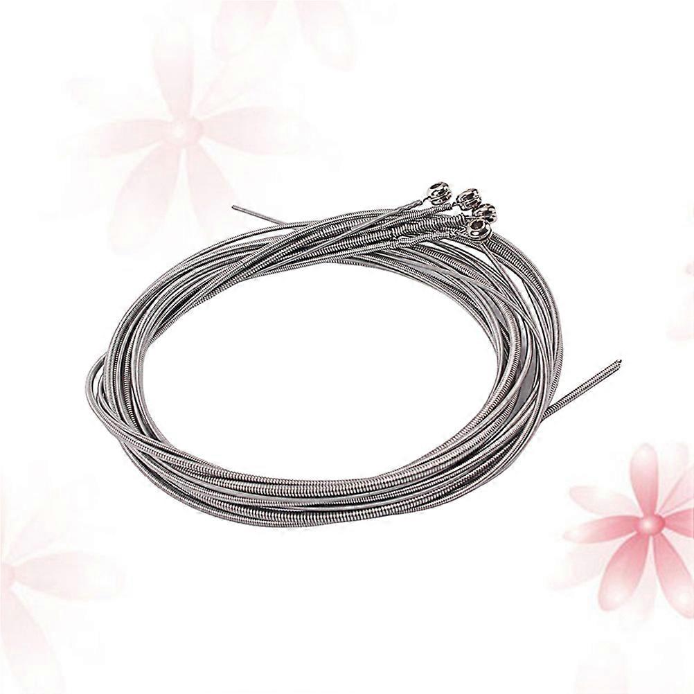 Silver Nickel Alloy Bass Strings for Guitar with Steel 4 Pcs Warm Tip