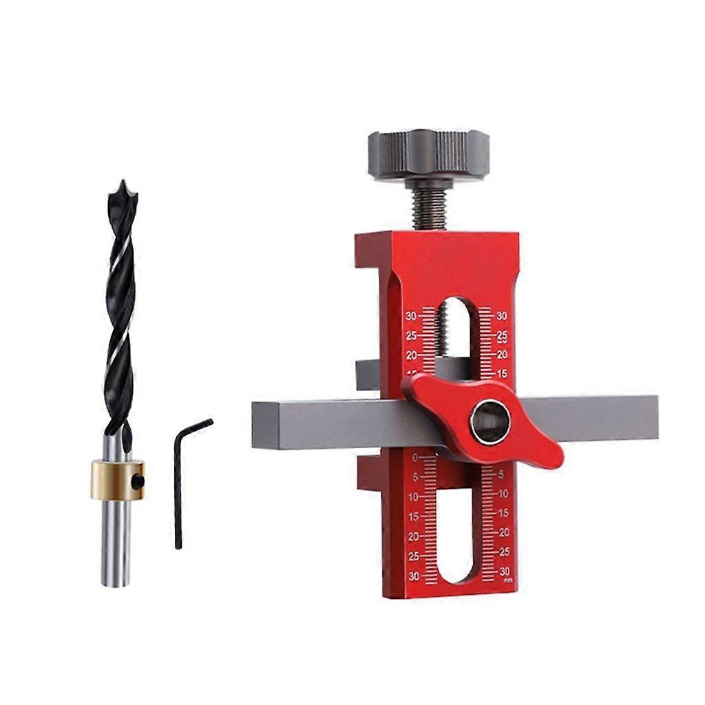 Aluminum Adjustable Mounting Jig with Drill Bit for Cabinet Door Installation