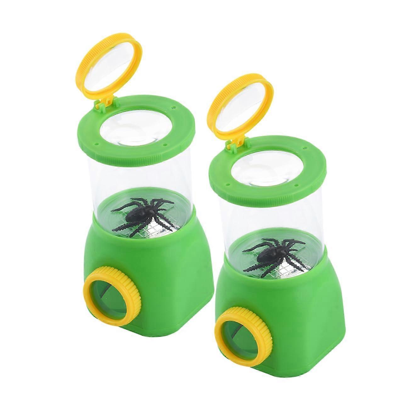 2 pieces ect observation box with magnifying glass ect catching box for outdoor ect catcher for research set for nature explorations