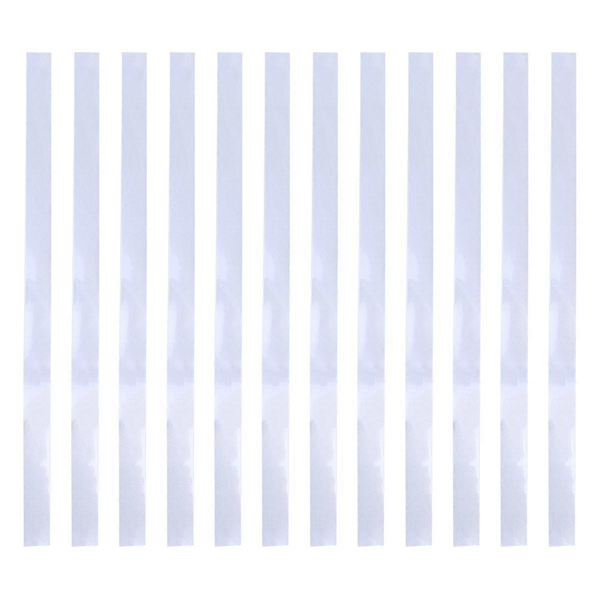 12pcs Reflective Tape Strips for Digital Photo Tachometers Speedometer Reflective Stickers Papers (Silver)
