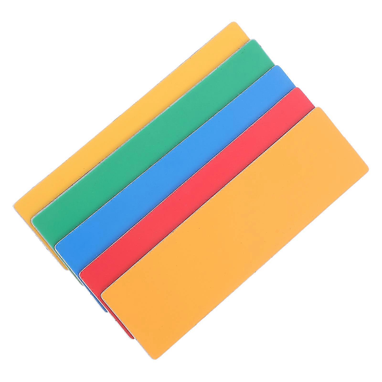 Magnetic Label Stickers Red Office Application Rubber Magnet 1 Set