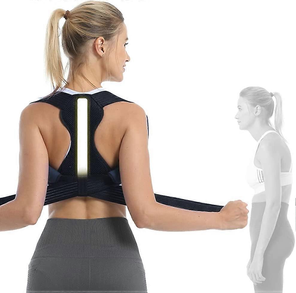 Corrector, back support, spinal brace for correction, clavicle orthosis for the upper back, for kyphosis, chest deformity, and hunchback, improvement