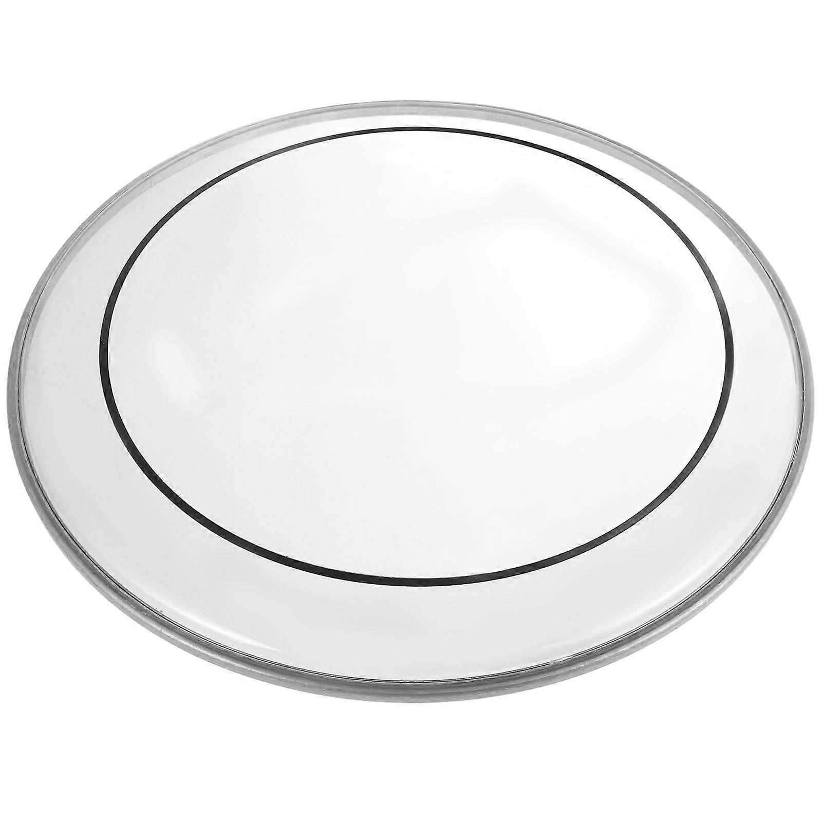 Silent Drum Head Practice Accessory For Drummers Polyester Film Material Transparent Color 14 Inch Round Quality Assurance 1Pack