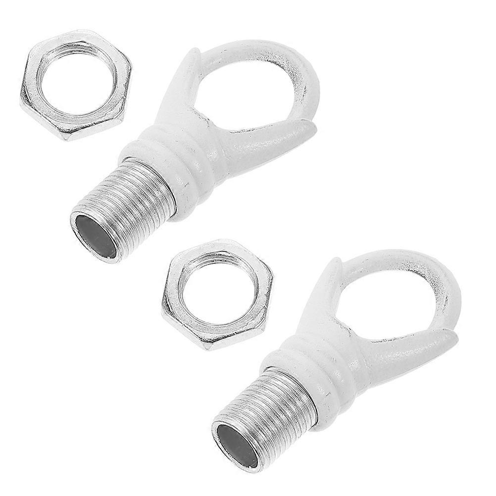 Lamp Thread Loop Lampshade Hanging Rings For Chandeliers Lighting Fixtures Bedroom Iron Ring Shape Support 2Pcs