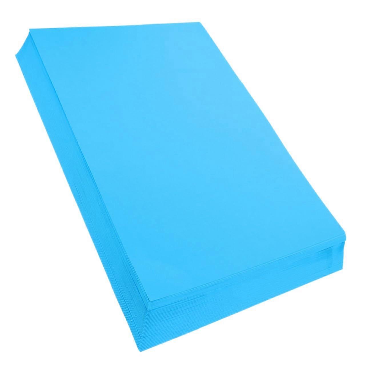 50 Sheets Blue Coloured Cardboard for DIY Projects, Origami, Painting, Craft Supplies, and Photography Kit