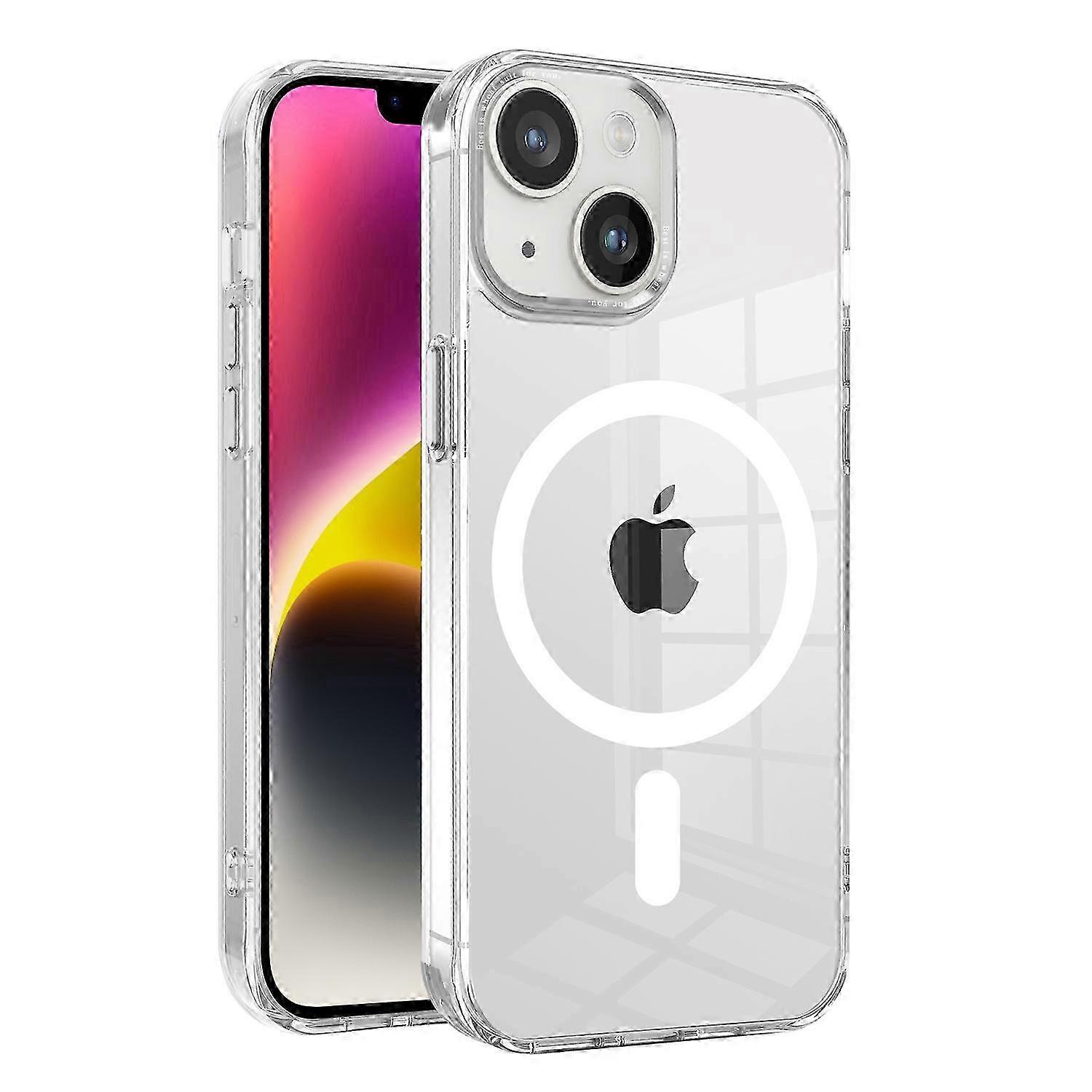 Clear Case PC+TPU Phone Cover for iPhone 14 Plus Compatible with MagSafe