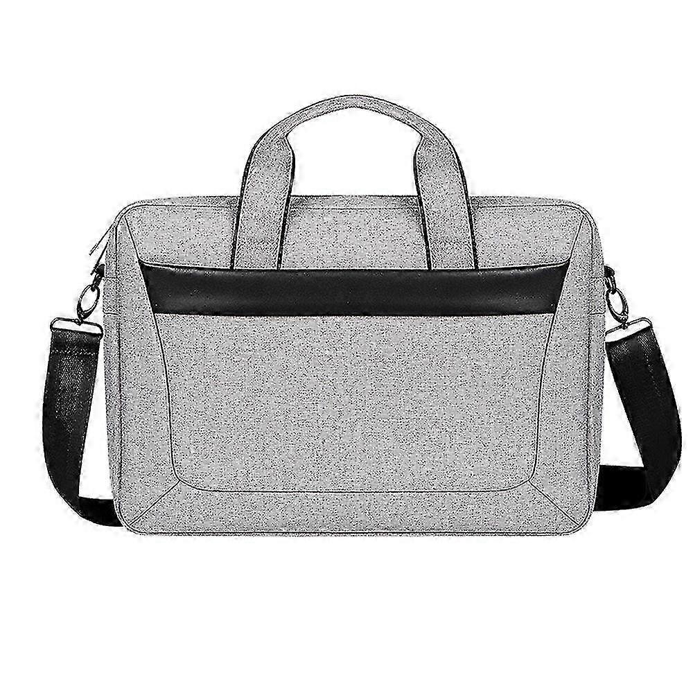 Portable Shoulder Strap Computer Briefcase - Grey