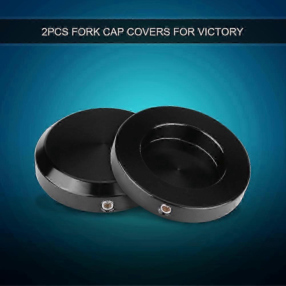 2Pcs Motorcycle CNC Billet Front Fork Cap Stem Nut Cover for Compatible Brands