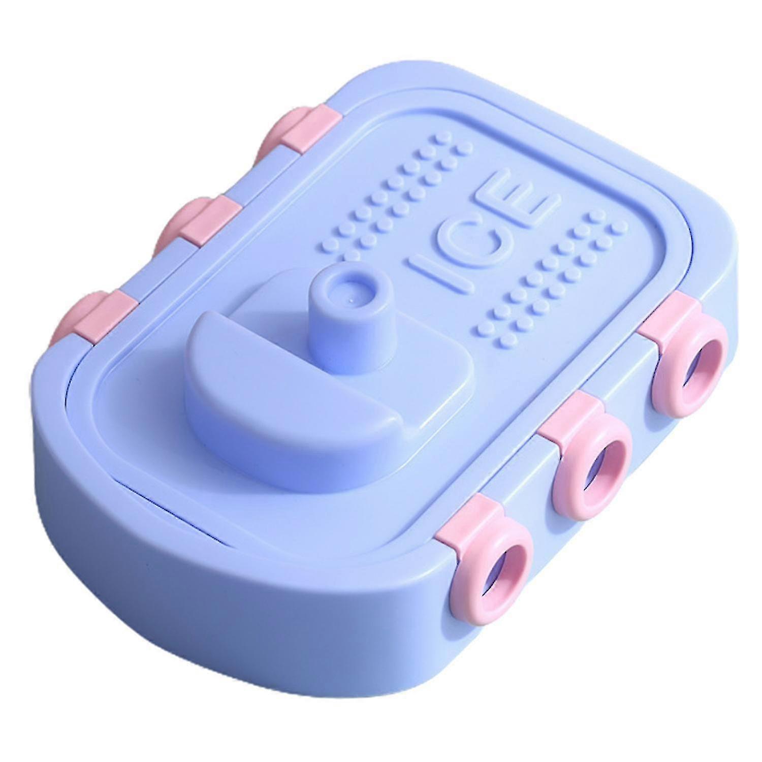 Easy Demoulding Non-stick Ice Cream Mold with Lid 6 Grids Animal Shape Ice Cube Tray