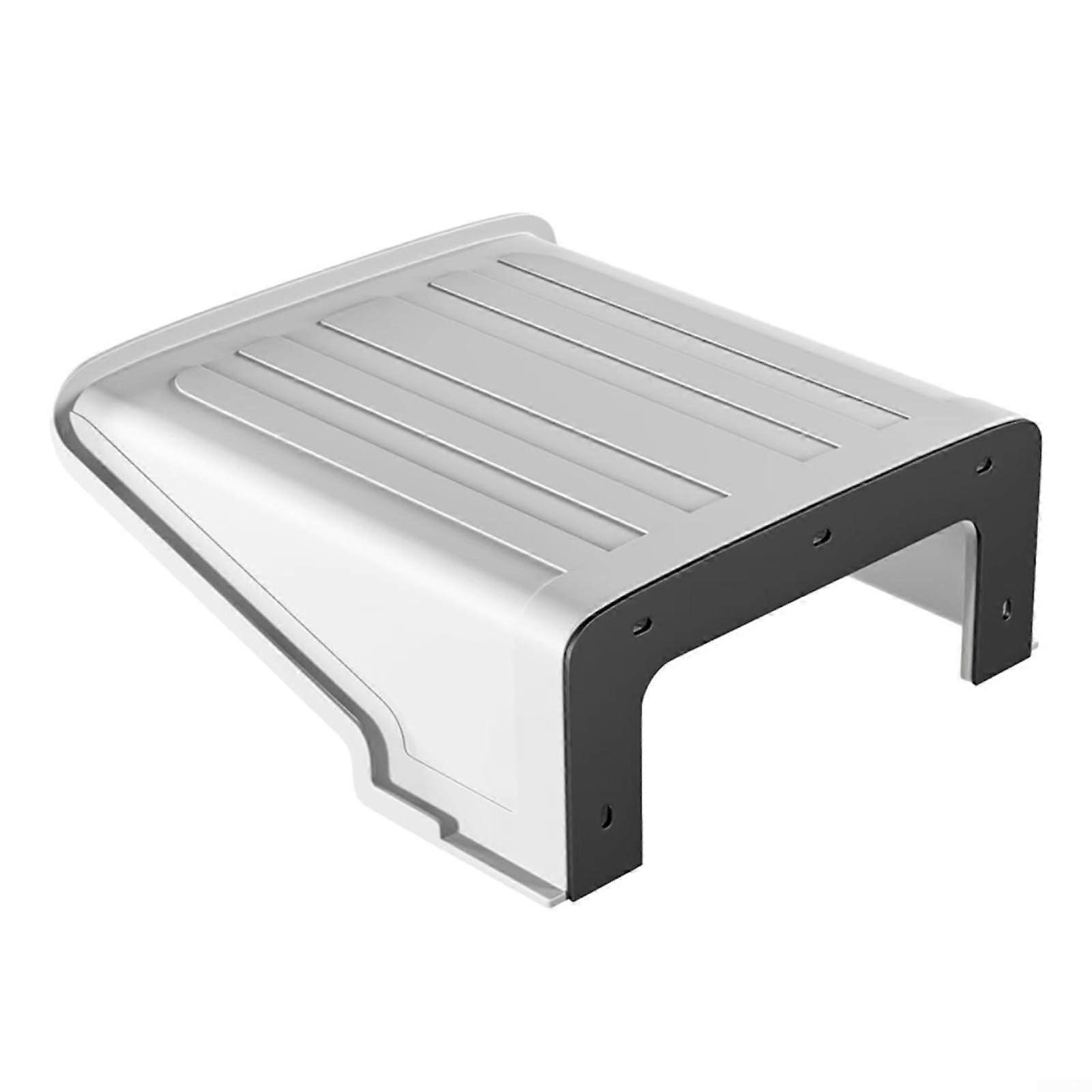 Rain Shadow Camera Cover, Weatherproof Plastic Sun Shade, Wall Mount for Security Cameras, White