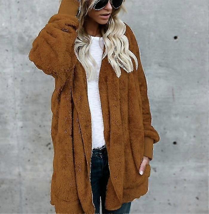 Winter Hooded Faux Fur Teddy Bear Jacket