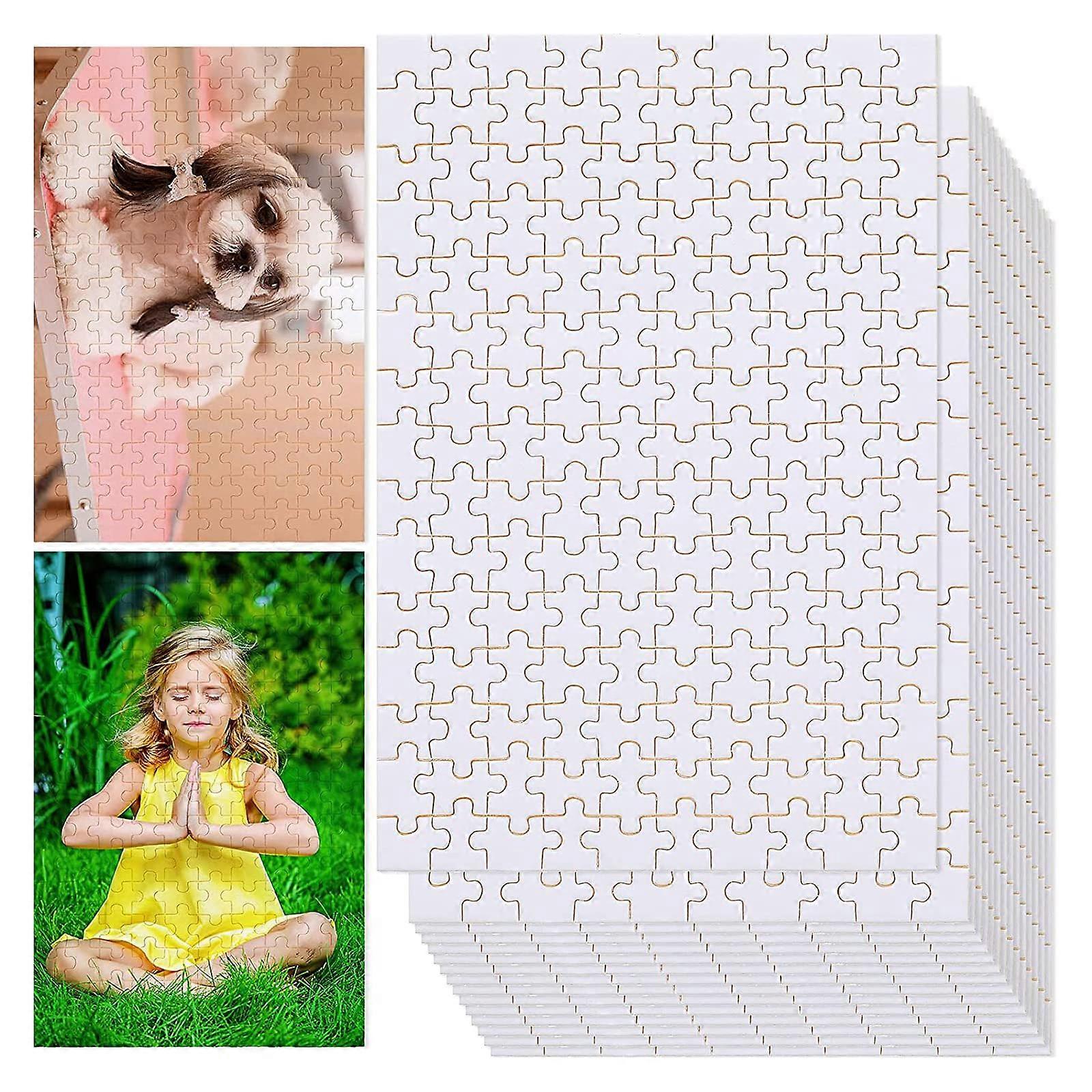15 Sets Blank Sublimation Puzzle Sublimation Blanks Puzzles for Heat Transfer Custom Puzzle 15 Pieces/Set