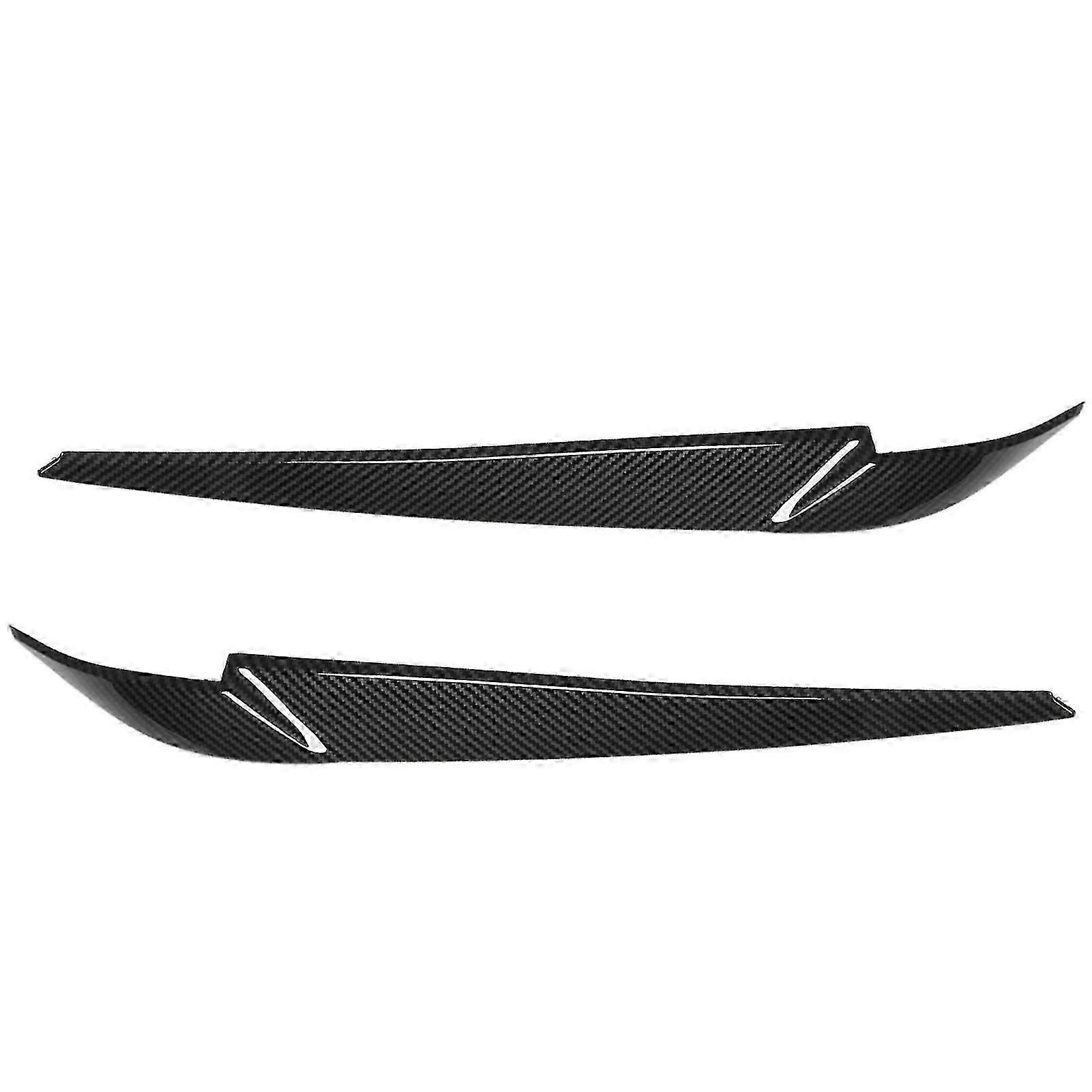 Left Right Headlight Eyebrow Car Light Eyelids Carbon Fiber Style Trim Stickers for Suitable Brand F15 X5 F85 X5M 2014-2018