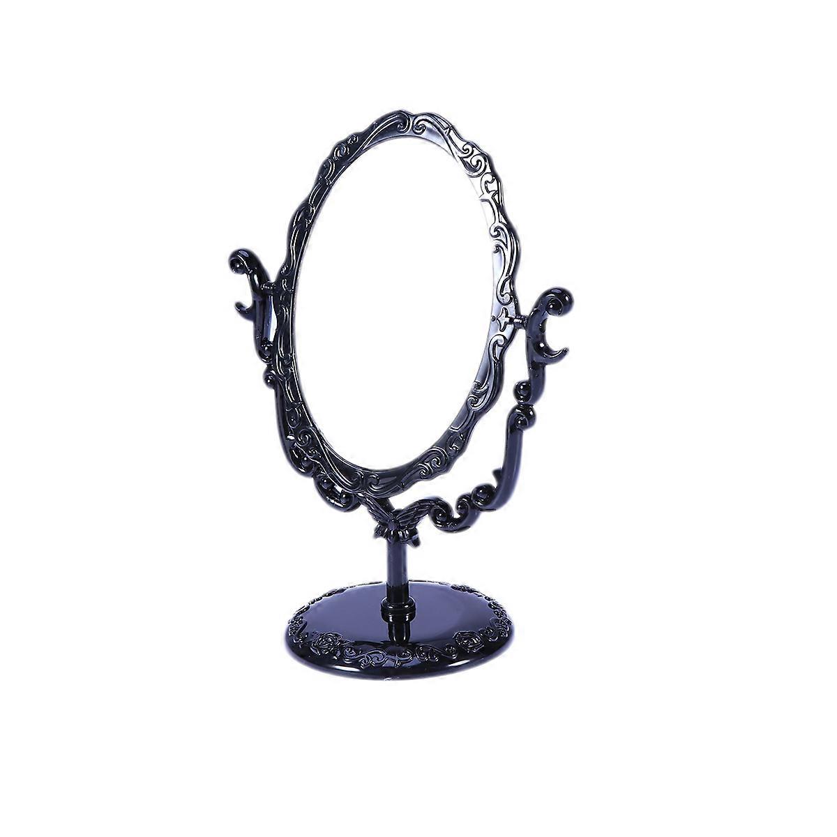 Vintage Mirror Table Desk Mirror For Dressing 21.5x16cm 360 Degree Rotation 1Set