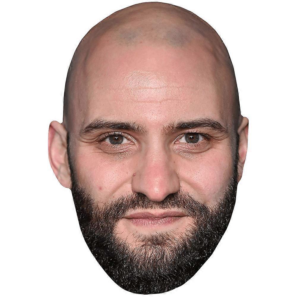 Huw Novelli (Beard) Celebrity Mask, Flat Card Face