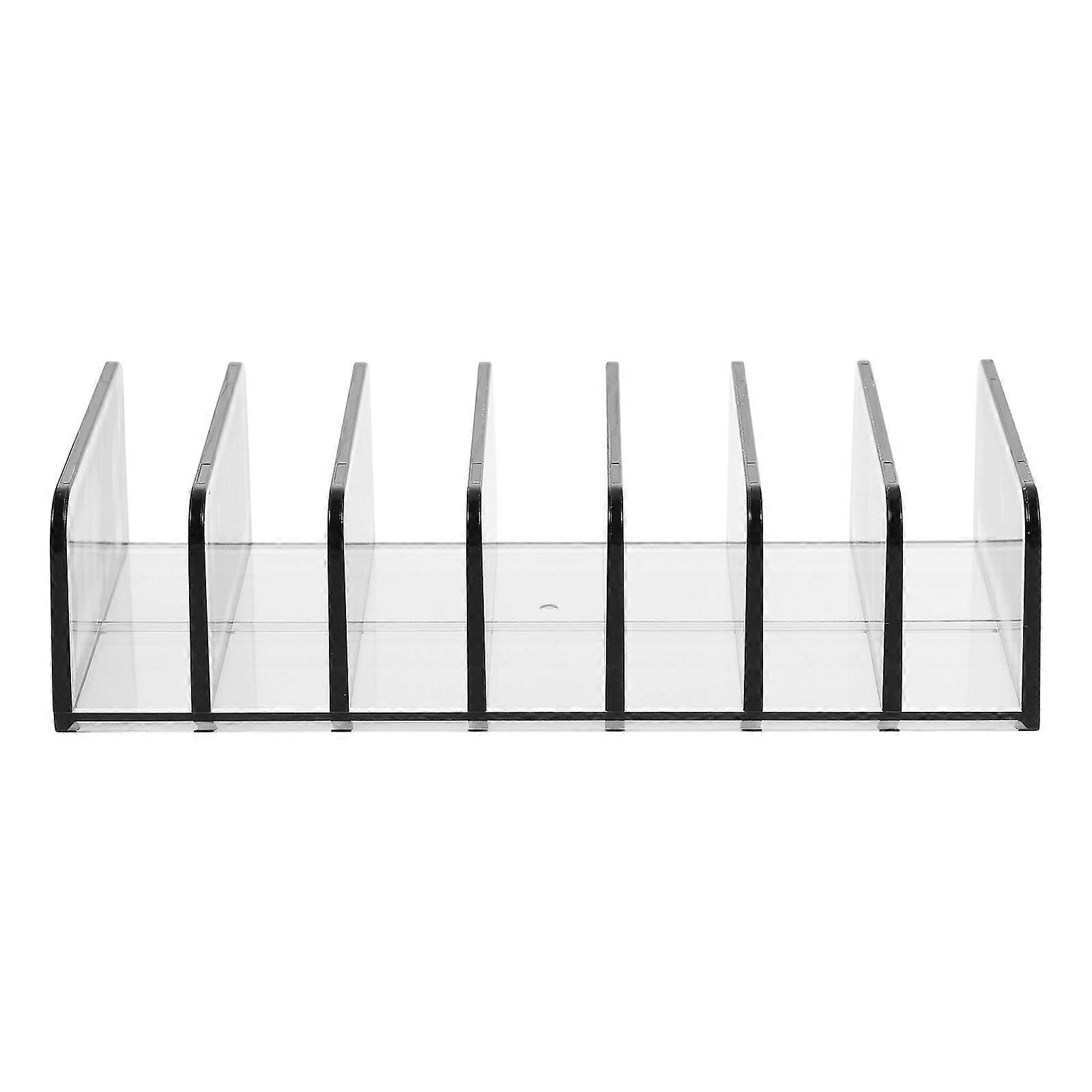 Transparent Cosmetic Compartment Organizer Rack – Lightweight Makeup Storage Box for Neat Display, Easy Access, and Compact Use at Home, Office, or