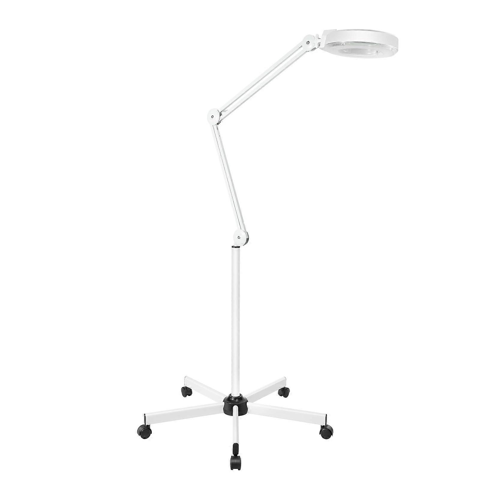 LED Magnifying Lamp on Rolling Tripod Cosmetic Work Light 24W White