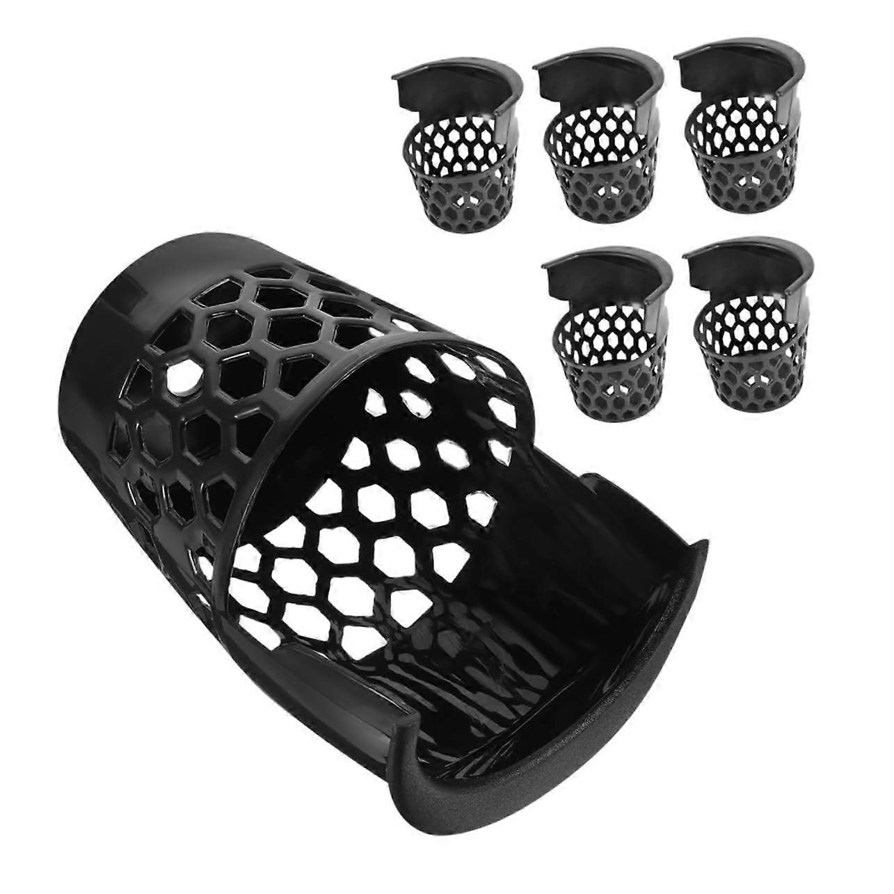 Billiard Pockets 6-Piece Modular Set For Standard Pool Tables Durable Materials Easy Ball Storage