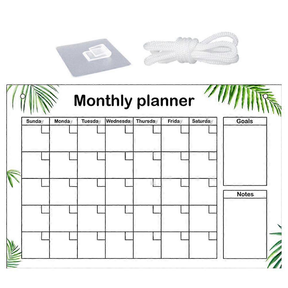 1 Set Durable Clear Acrylic Wordpad Practical Students Wall Hanging Memo Board