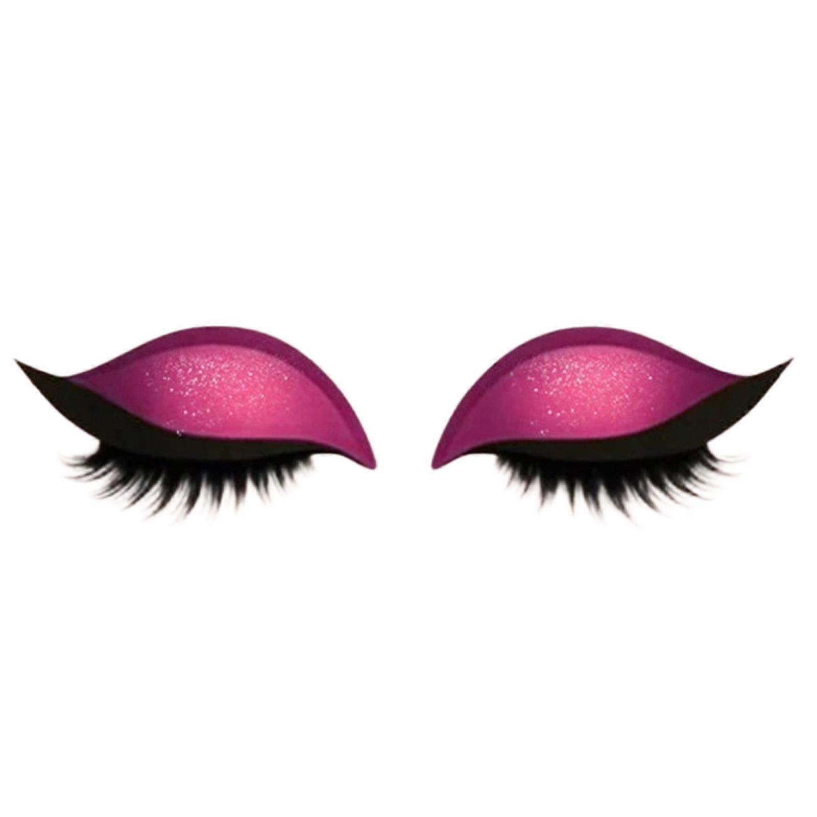 Natural False Eyelashes With Subtle Eyeshadow Effect Quick Application For Everyday Makeup  Pink Pink Pink Pink Pink