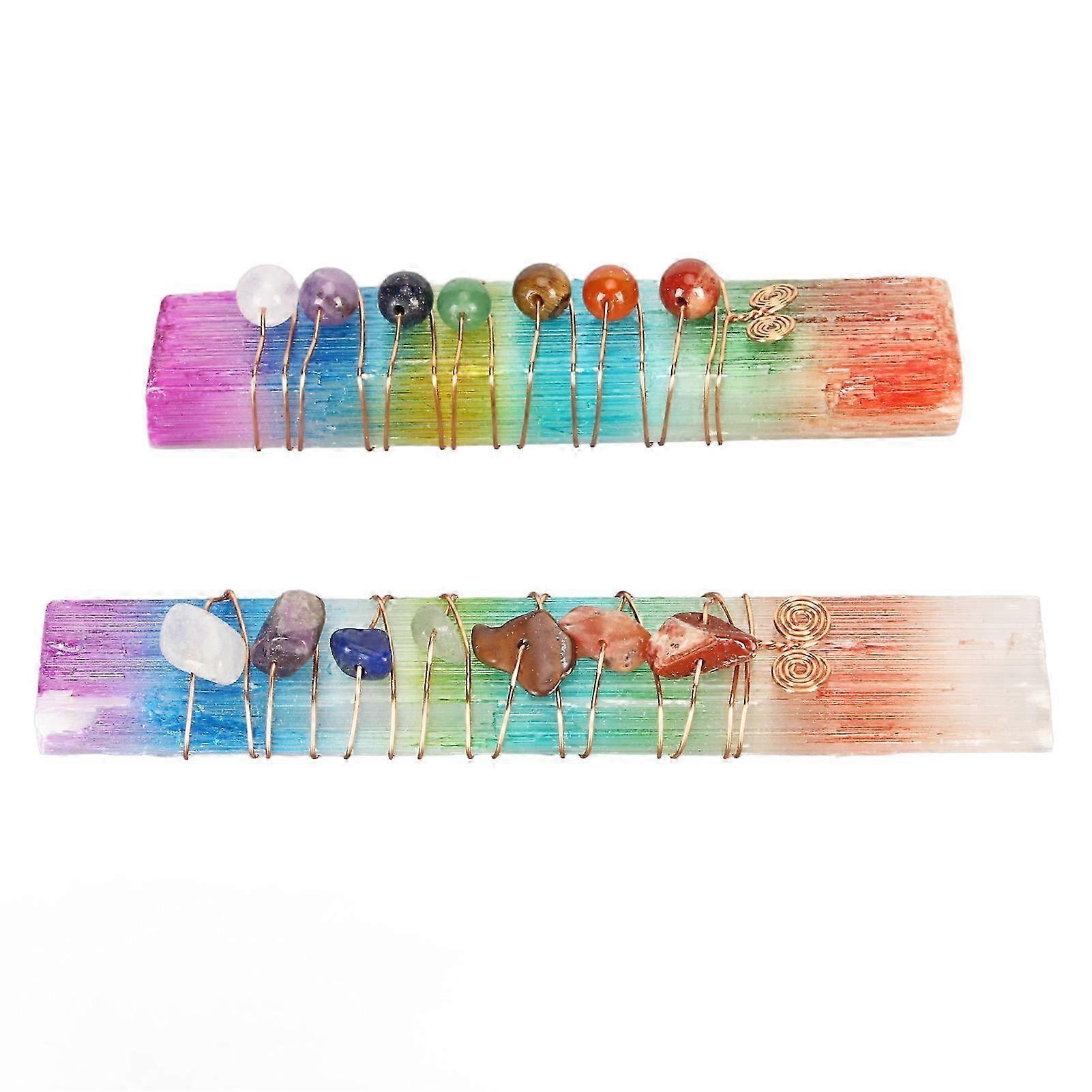 ポジティブなエネルギー、ストレス解消、瞑想の装飾のための2個の不規則なクォーツヒーリングストーン