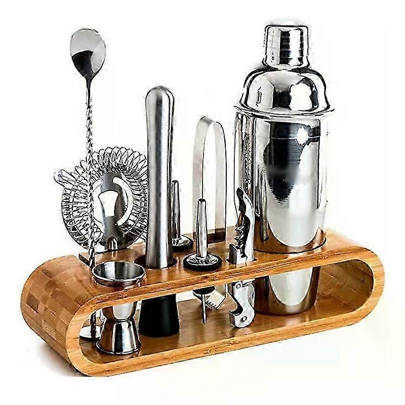 750ml Mixology Bartender Kit Bar Tool Set With Stand Perfect Home Bartending Kit Martini Cocktail Shaker Set Barware Tool