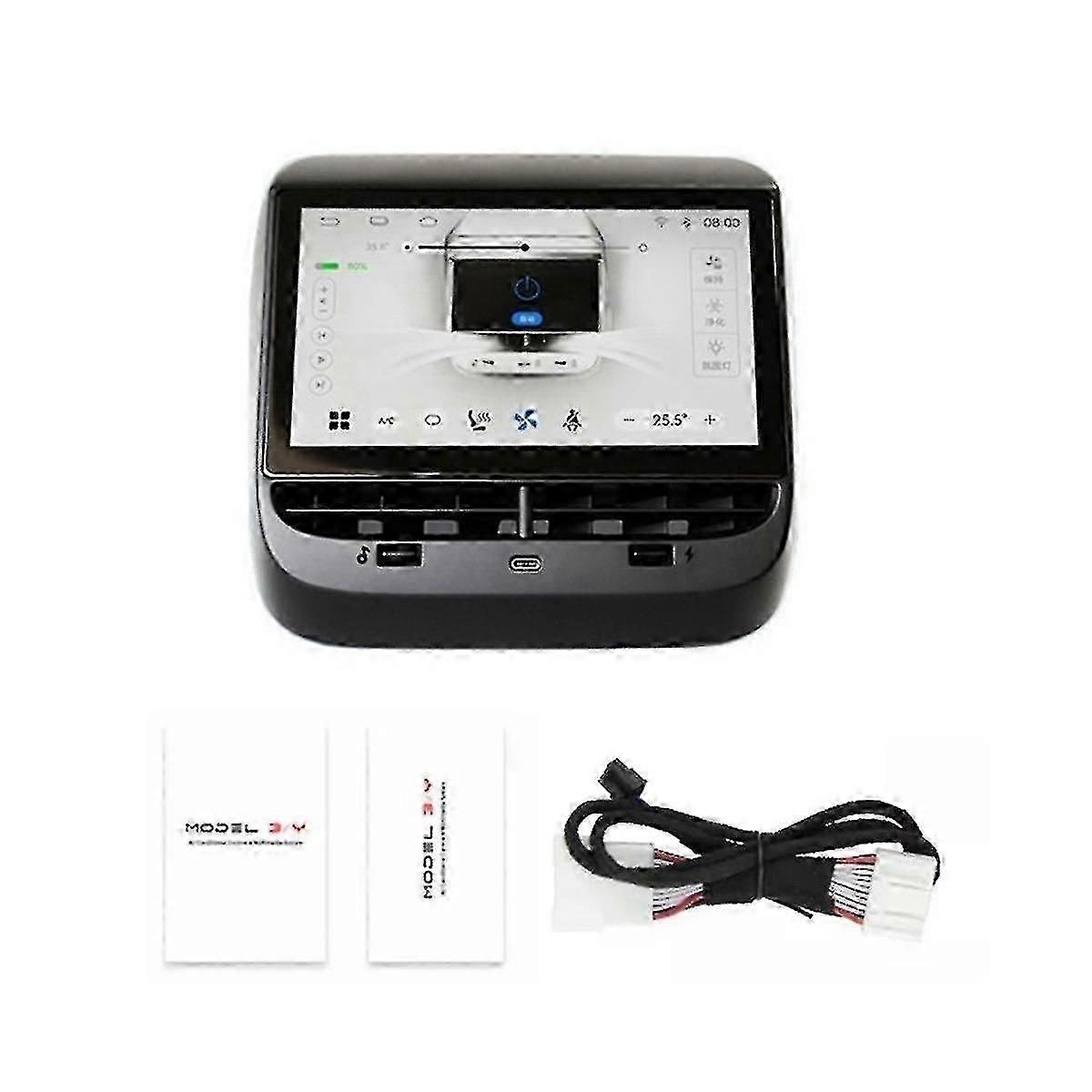 Rear Display Panel 7in Screen Android For Y Air Conditioner Control Ips Multimedia Player Radio,for