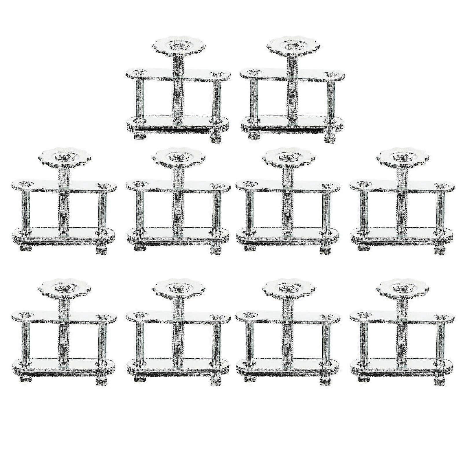 10pcs Flow Control Tubing Clamps Adjustable Swivel Screw Compressor Hose Clamp