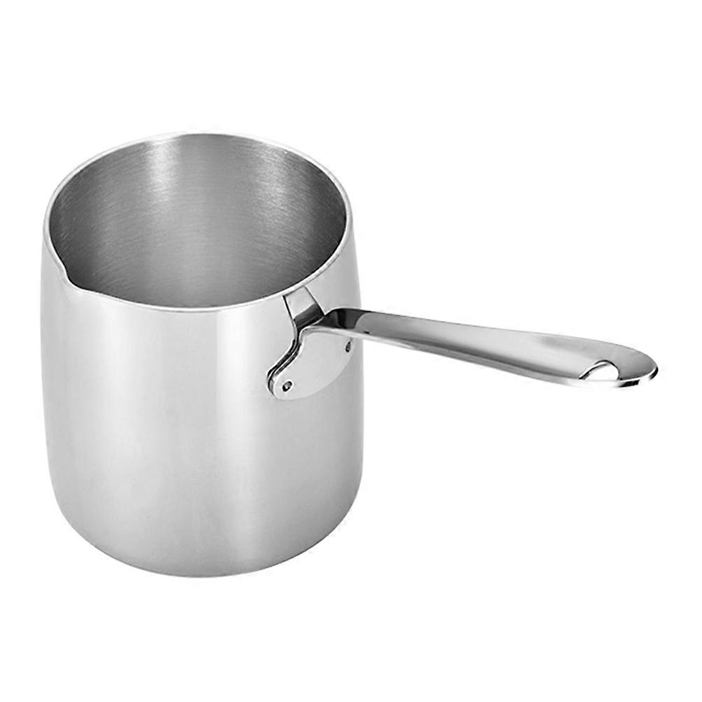 Stainless Steel Milk Pan with Scale, Compact Butter Warmer Saucepan for Cooking, Boiling, and Frying – Safe, Sturdy, and Versatile Kitchen Use