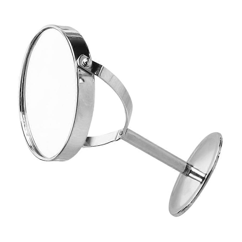 1 Pc 4 Inch Round Double Sided Makeup Mirror Desktop Cosmetic Mirror with Creative Amplification Silver