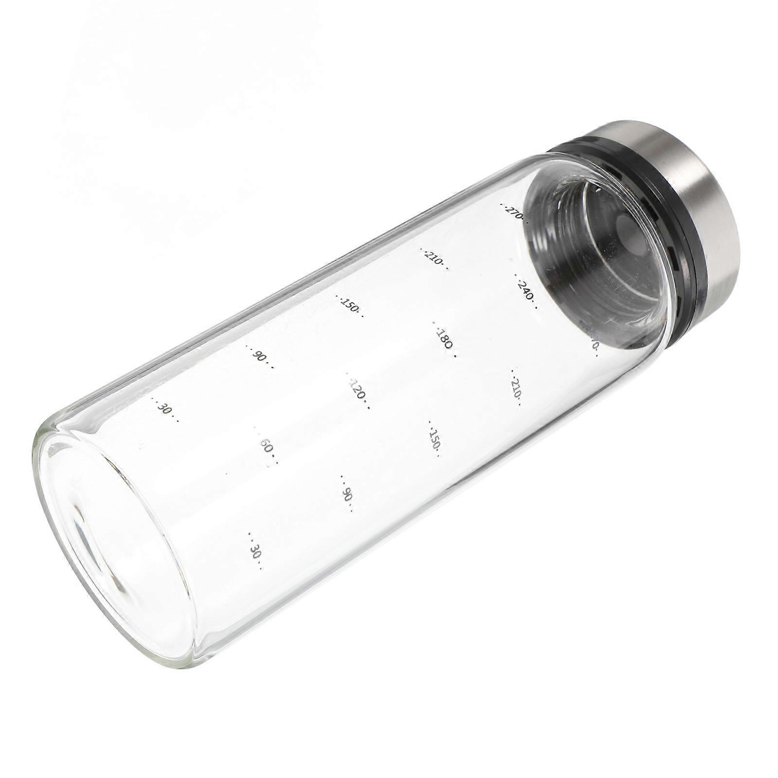 Rotary Glass Stainless Steel Seasoning Bottle Can Jar Pepper Container Kitchen Supply Home Accessory for Home Restaurant Kitchen 300ml