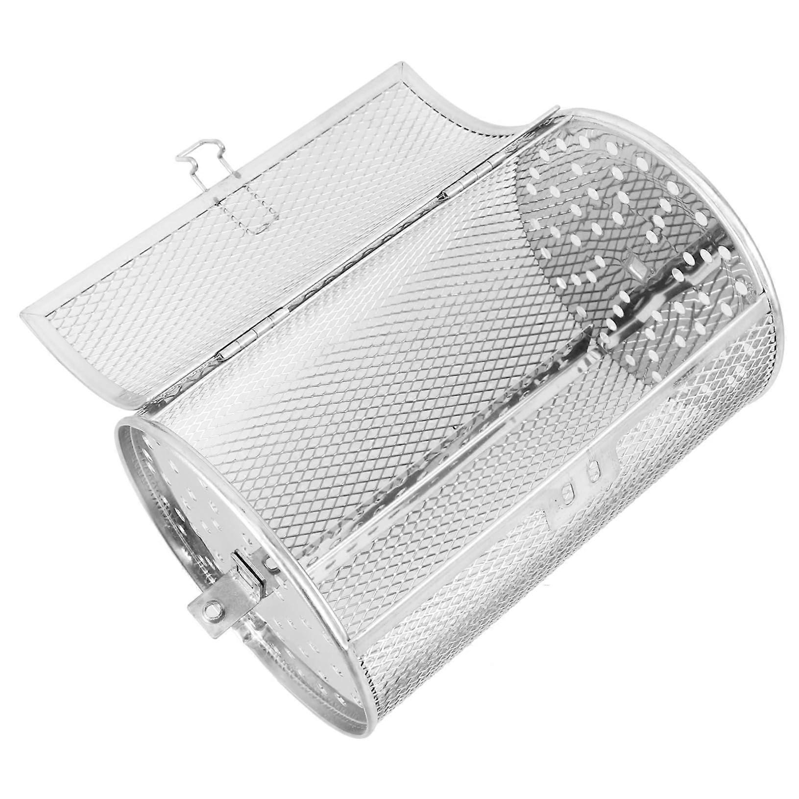 Universal Metal Basket for Air Fryers and Ovens for Grilling Vegetables and Meat, Stainless Steel and Durable with Large Open Design.
