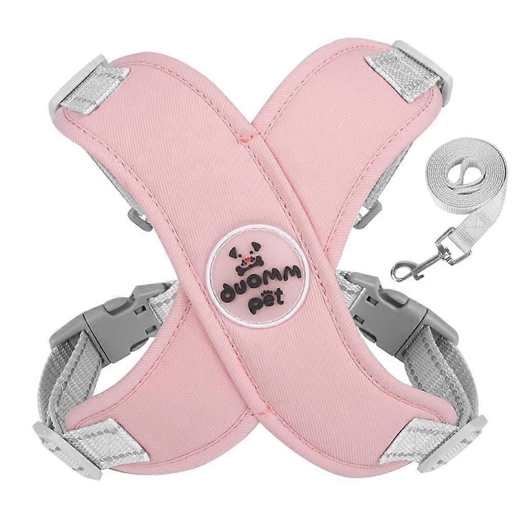 Dog harness with metal Dring, reflective, soft, with leash for small dogs Ref: 3870