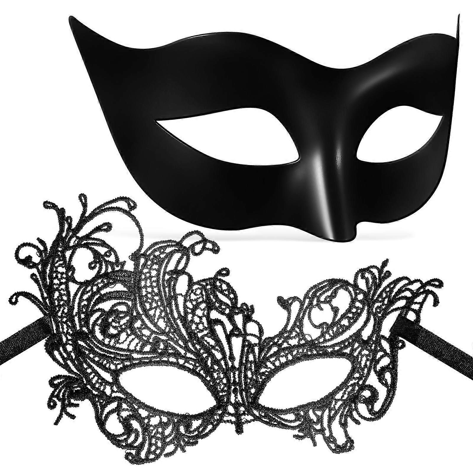 Halloween Masquerade Mask Set Party Favors For Women 1Set