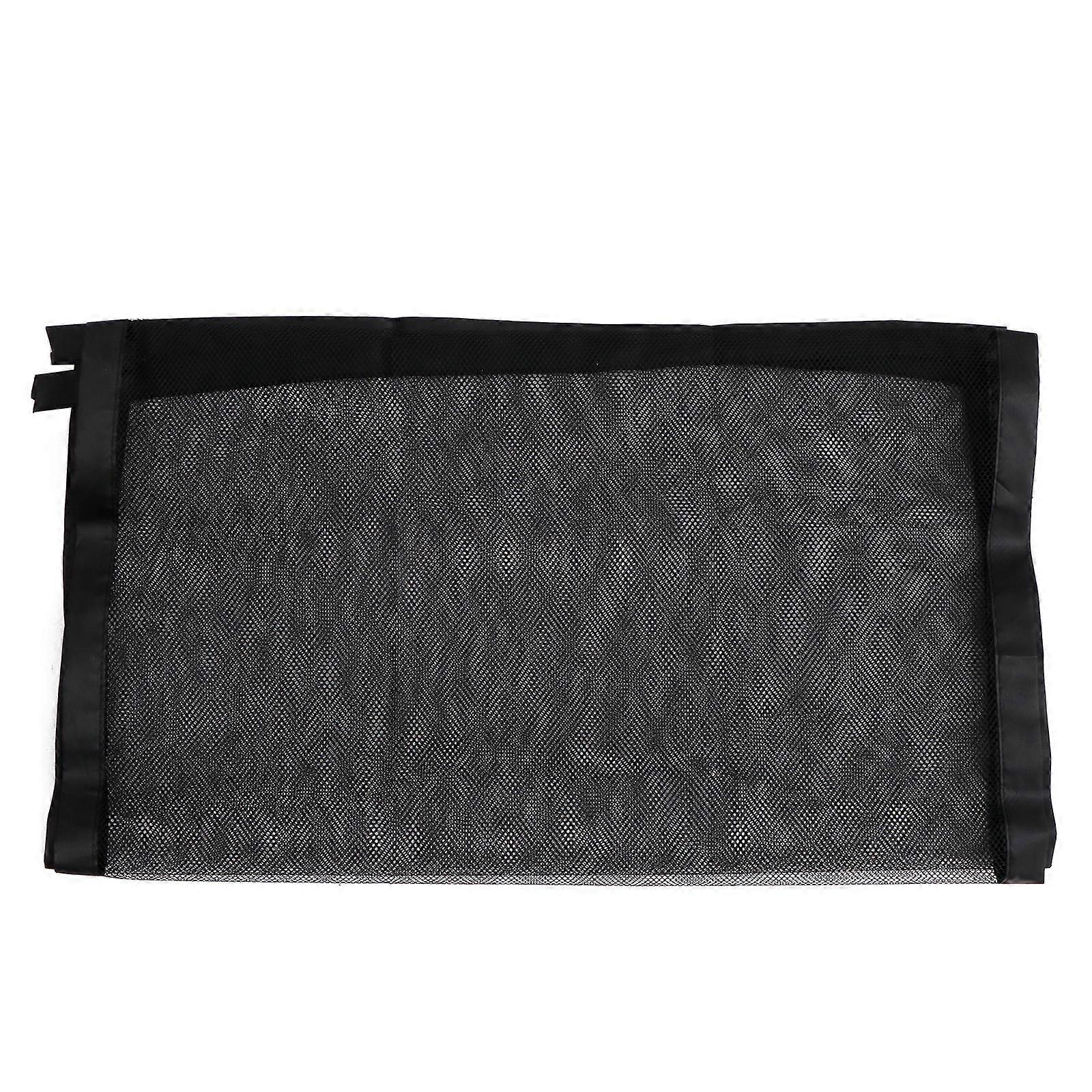 Pet Barrier Mesh Polyester Dog Safety Fence Net Black Indoor Use 180x72cm Foldable 2 Sets