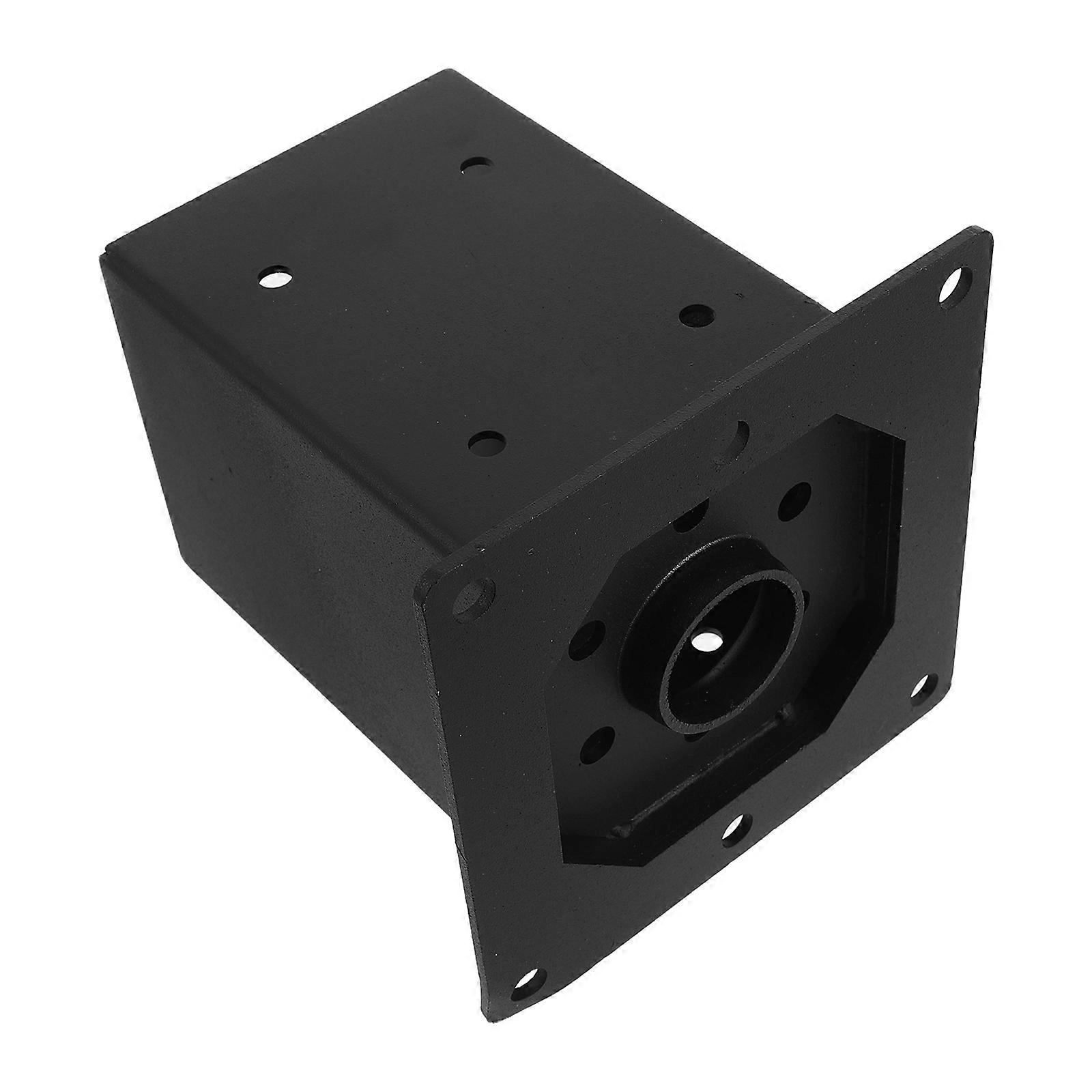Metal Post Anchor Bracket For Deck Anchor Support Square Shape Fence Post Holders Indoor Use 5.7×5.5×3.9in 1Pack